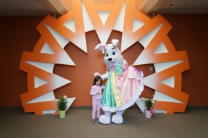 Dallas Easter Bunny for Hire, Best Open Faced Easter Bunny