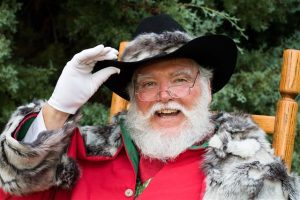Santa Claus in a Cowboy Hat