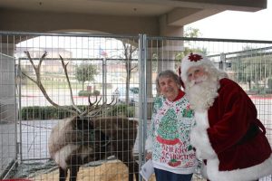 Santa and Genuine Reindeer