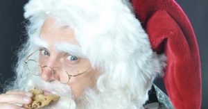 Santa Eating Cookie