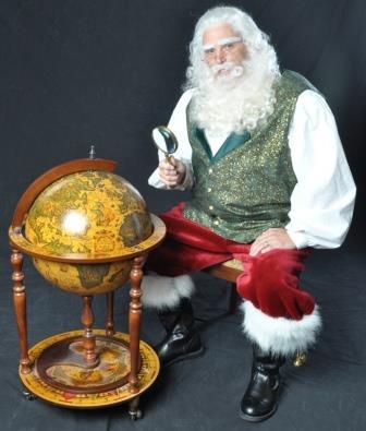 Real bearded professional Santa Claus Phoenix portrait