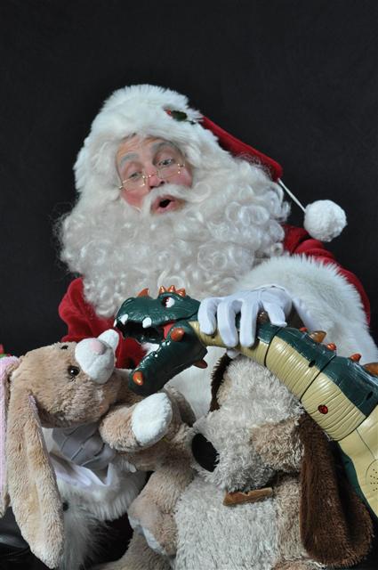Professional Santa Greeting Guests at a Laredo Texas Holiday Event Professional Santa greeting guests at a Laredo Texas holiday event